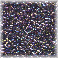 15/o HEX BEADS: Trans. Violet Irid.