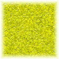 15/o HEX BEADS: Trans. Yellow S/L