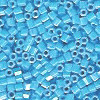 15/o HEX BEADS: Opaque Turquoise Blue