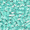 15/o HEX BEADS: Turquoise Green Luster