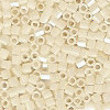 15/o HEX BEADS: Lt. Peachy Cream Pearl