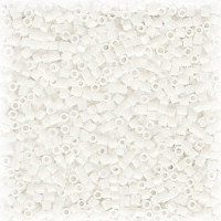 15/o HEX BEADS: Opaque White