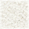 15/o HEX BEADS: Opaque White