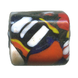 15x15mm Millefiori Lampwork CUBE Bead