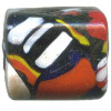 15x15mm Millefiori Lampwork CUBE Bead