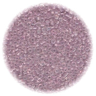 15/o *Vintage* Italian SEED Beads - Transparent Mauve