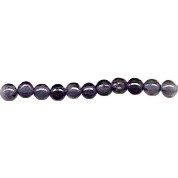 2mm Iolite ROUND Beads - 15" Strand