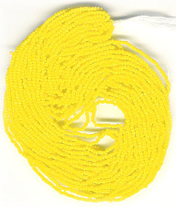 12/o Czech 3-CUT Beads - Opaque Yellow