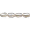 4x6mm Transparent Light Pink Czech Pressed Glass TWISTED OVAL / RICE Beads