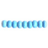 4x6mm Stabilized Blue Turquoise RONDELL Beads - 8" Strand