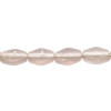 4x7mm Transparent Pink Matte Pressed Glass BICONE Beads