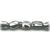 8mm India Black & White BATIK BONE OVAL Beads
