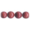 8mm Red Sponge Coral ROUND Beads