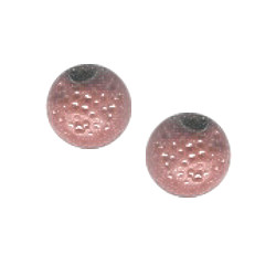 9mm Opaque Brown Pressed Glass COCONUT Charm Beads