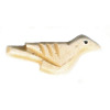 10x25mm Antiqued Bone BIRD #3 Animal Fetish Bead