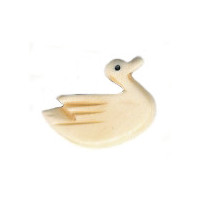 20mm Antiqued Bone DUCK/SWAN Animal Fetish Bead