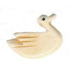 20mm Antiqued Bone DUCK/SWAN Animal Fetish Bead