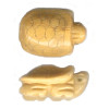 1/2" x 3/4" Antiqued Bone TURTLE Animal Fetish Bead