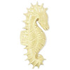 23x58mm Antiqued Carved Bone SEAHORSE Pendant/Focal Bead