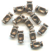5x10mm Antiqued Metallic Copper Acrylic CUBE Beads