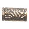 9x16mm Antiqued Metallic Copper Acrylic Moroccan Style TUBE Bead