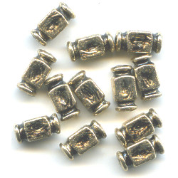 5x10mm Antiqued Metallic Gold Acrylic CUBE Beads