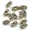 5x10mm Antiqued Metallic Gold Acrylic CUBE Beads