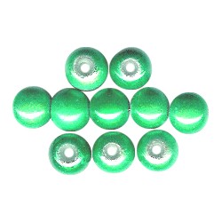 8mm Christmas Green Acrylic ROUND Beads