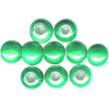 8mm Christmas Green Acrylic ROUND Beads