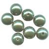 12mm Green Pearl Acrylic ROUND Beads