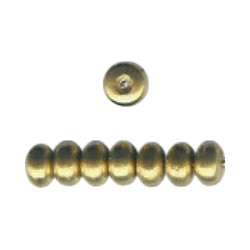 3x5mm Metallic Bronze Acrylic RONDELLE Beads