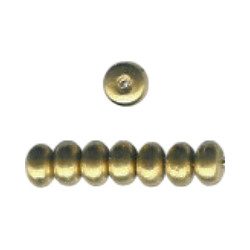 3x5mm Metallic Bronze Acrylic RONDELLE Beads