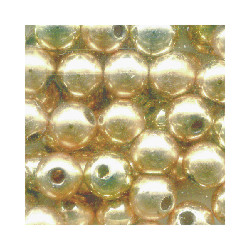 5mm Metallic Gold Acrylic ROUND Beads