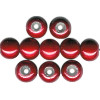 8mm Christmas Red Acrylic ROUND Beads