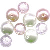 12mm -15mm Acrylic Faceted ROUND & Pearl Bead Mix