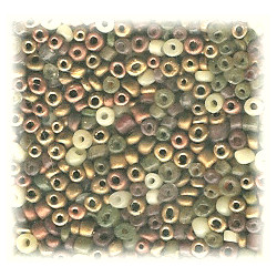 9/o Olive Green Acrylic Seed Bead Mix