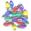 8x18mm Acrylic CHRISTMAS LIGHTS Charm Bead Mix