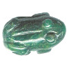15x24mm African Jade (Grossular Garnet) FROG Animal Fetish Bead