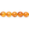 6mm Amber ROUND Beads
