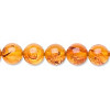 6mm Amber ROUND Beads