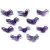 9x13mm Amethyst BIRD Animal Fetish Beads