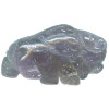 15x22mm Amethyst 3-D BUFFALO Animal Fetish Bead