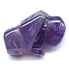 14x20mm Amethyst 3-D BUFFALO Animal Fetish Bead