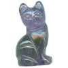 15x22mm Amethyst 3-D CAT Animal Fetish Bead