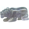 11x22mm Amethyst MOUNTIAN LION/COUGAR Animal Fetish Bead