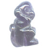 12x20mm Amethyst 3-D MONKEY Animal Fetish Bead