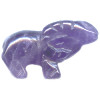 15x20mm Amethyst 3-D RAM/BIGHORN SHEEP Animal Fetish Bead