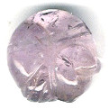 10x28mm Amethyst SLEEPING CAT Animal Fetish Bead