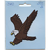 Wrights® (1961189001JA):   2-3/4" x 3-1/2" Iron-On *Bald Eagle* Applique