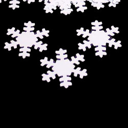1/2" dia. *White Snowflakes* Plastic DIE CUTS